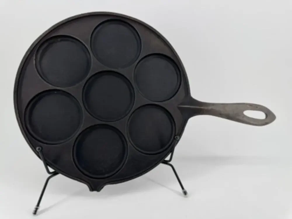 Vintage Jotul Cast Iron Aebleskiver Pancake Plette Pan Skillet Made in Norway